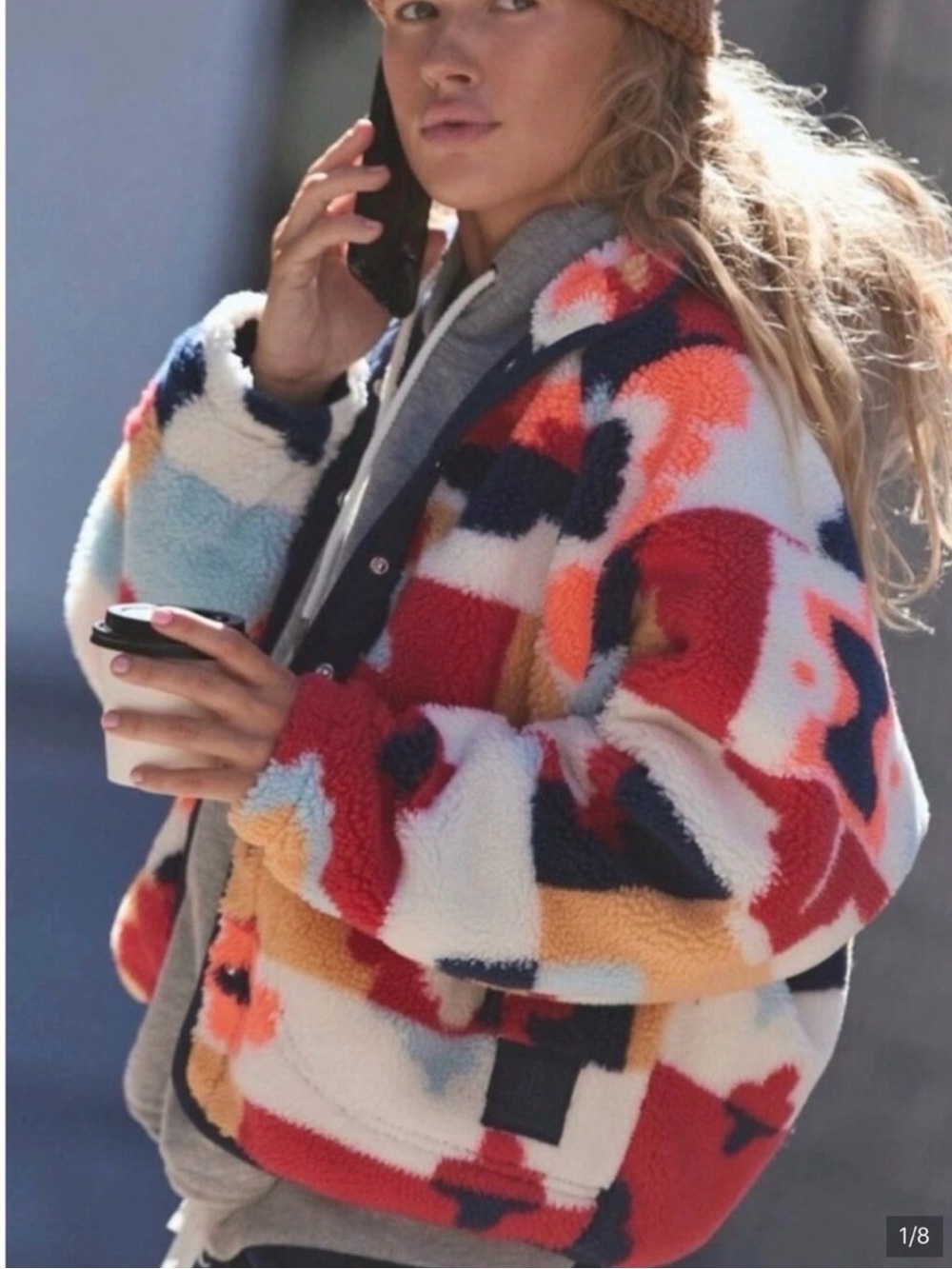 FREE PEOPLE Movement Hit The Slopes Printed Fleece Jacket